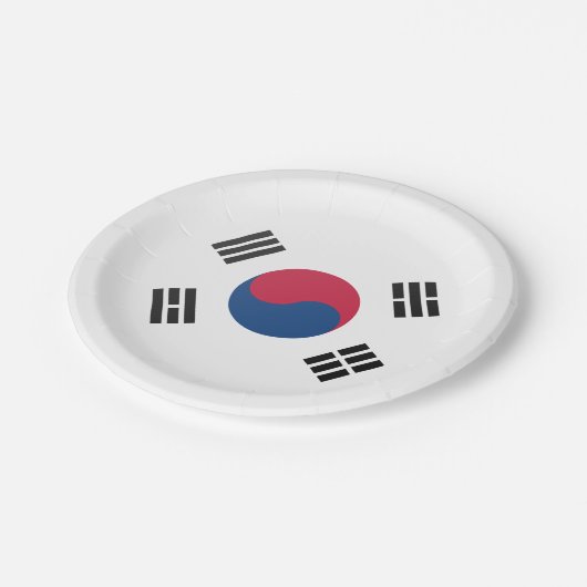 Zuid-Korea Papieren Bordje (Gekanteld)