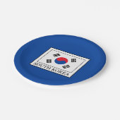 Zuid-Korea Papieren Bordje (Gekanteld)