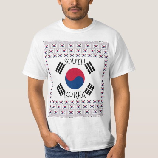 Zuid-Korea Populaire kleuren T-shirt (Voorkant)