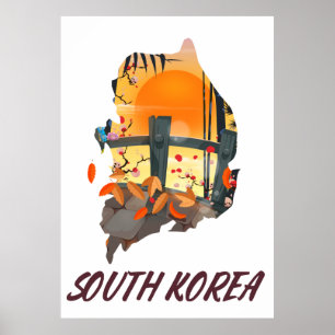 Zuid-Korea Poster