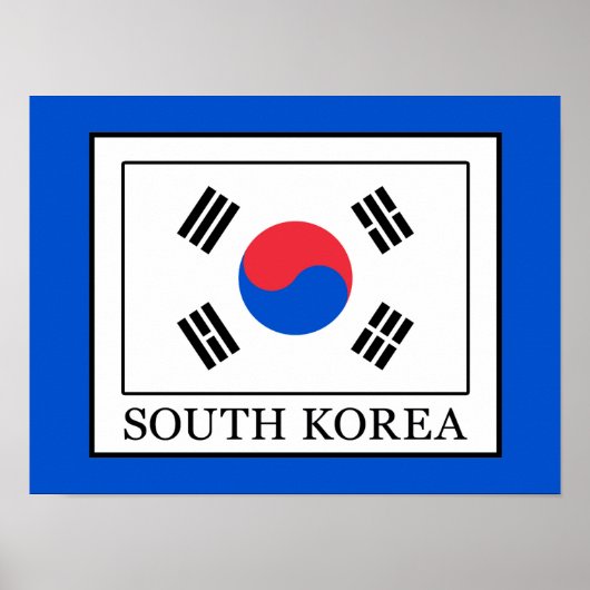 Zuid-Korea Poster (Voorkant)