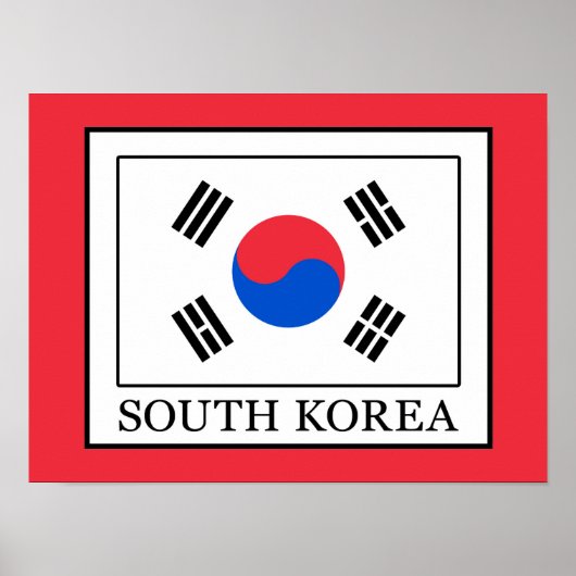 Zuid-Korea Poster (Voorkant)