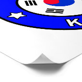 Zuid-Korea Poster (Hoek)