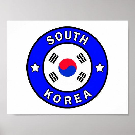 Zuid-Korea Poster (Voorkant)