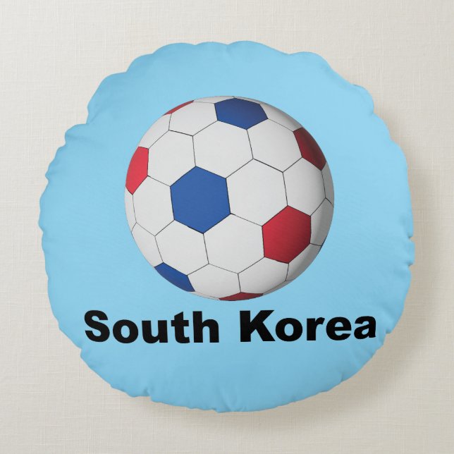 Zuid-Korea Rond Kussen (Voorkant)