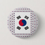 Zuid-Korea Ronde Button 5,7 Cm (Voorkant)