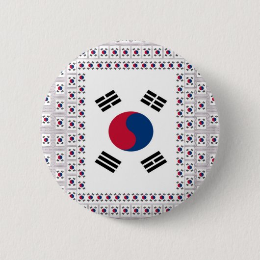  Zuid-Korea Ronde Button 5,7 Cm (Voorkant)