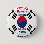 Zuid-Korea Ronde Button 5,7 Cm (Voorkant)