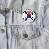 Zuid-Korea Ronde Button 5,7 Cm (In situ)