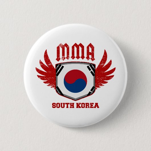 Zuid-Korea Ronde Button 5,7 Cm (Voorkant)