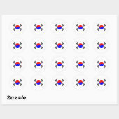 Zuid-Korea Ronde Sticker (Vel)