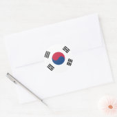Zuid-Korea Ronde Sticker (Envelop)