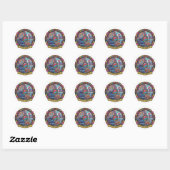 ZUID-KOREA RONDE STICKER (Vel)