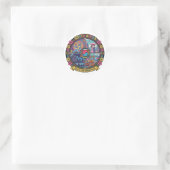 ZUID-KOREA RONDE STICKER (Tas)