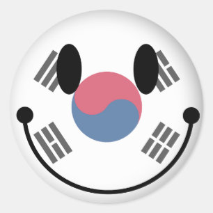 Zuid-Korea Ronde Sticker