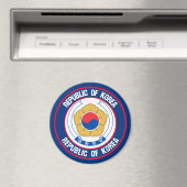 Zuid-Korea Round Embleem Magneet (Insitu (Vaatwasser))