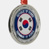 Zuid-Korea Round Embleem Metalen Ornament (Rechts)