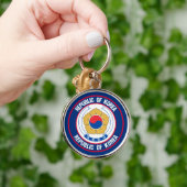 Zuid-Korea Round Embleem Sleutelhanger (Hand)