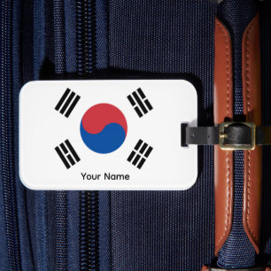 Zuid-Korea Seoul Azië Koreaanse Vlag Reizen Bagagelabel