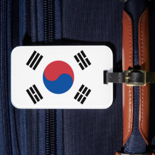 Zuid-Korea Seoul Azië Koreaanse Vlag Reizen Bagagelabel