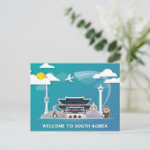  Zuid-Korea Seoul beroemde iconische bezienswaardi Briefkaart (Staand voorkant)