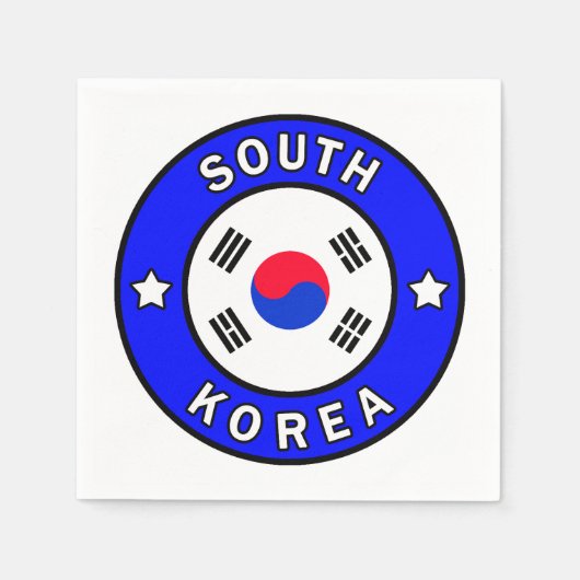 Zuid-Korea Servetten (Voorkant)