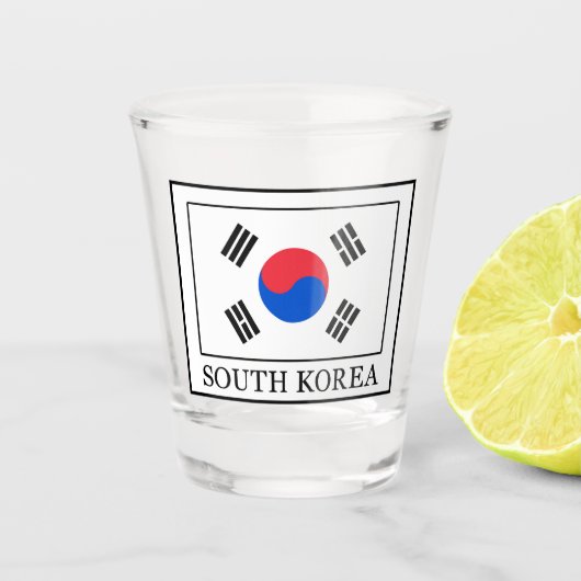 Zuid-Korea Shot Glas (Voorkant)