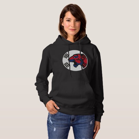 Zuid-Korea Siberische Tijger Zuid-Koreaans Nationa Hoodie (Voorkant volledig)