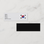 Zuid-Korea - Skinny Mini Visitekaartje (Voorkant / Achterkant)