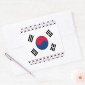 Zuid-Korea Square Sticker (Envelop)