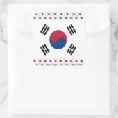 Zuid-Korea Square Sticker (Tas)