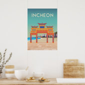 Zuid-Korea Stadsreisposter  Poster (Keuken)