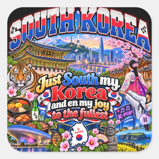 Zuid-Korea sticker (Voorkant)