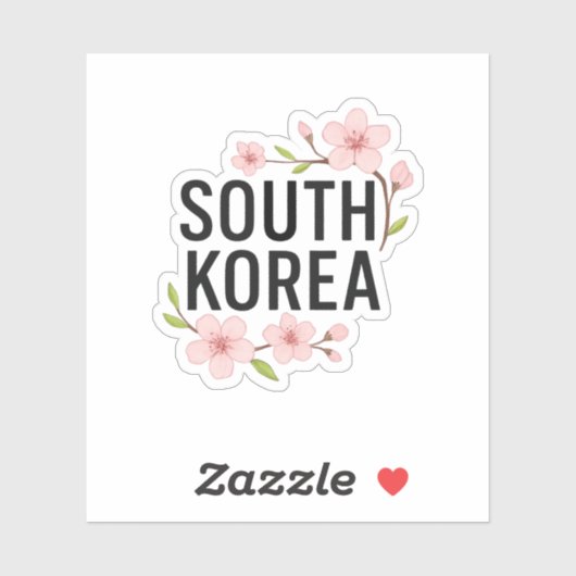Zuid-Korea Sticker (Vel)