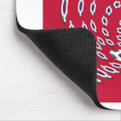 Zuid-Korea Stippen vlag Muismat (Hoek)