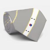 Zuid-Korea stremmelvlag Stropdas (Opgerold)