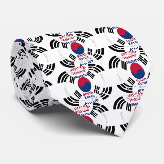 Zuid-Korea Stropdas (Opgerold)