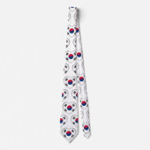 Zuid-Korea Stropdas van het Heart Pattern-vlagkleu (Voorkant)