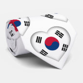 Zuid-Korea Stropdas van het Heart Pattern-vlagkleu (Opgerold)