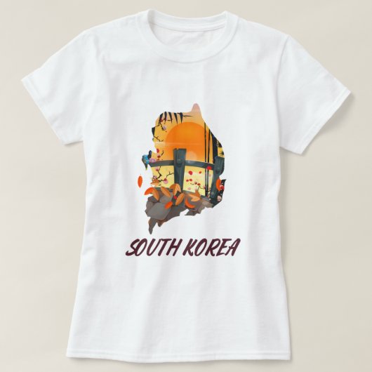 Zuid-Korea T-shirt (Design voorkant)