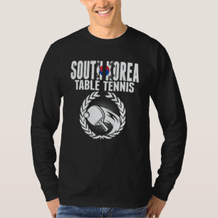 Zuid-Korea Tafeltennis Koreaanse Ping Pong Onder T-shirt