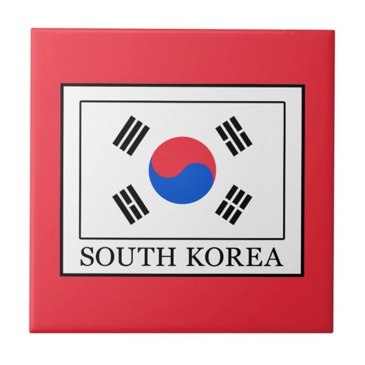 Zuid-Korea Tegeltje (Voorkant)