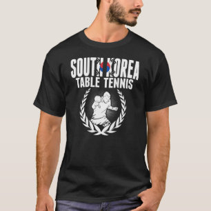 Zuid-Korea Tennis Koreaanse pingpong T-shirt