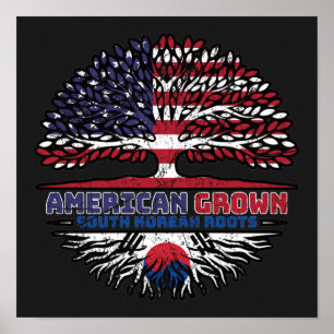 Zuid-Korea Verenigde Staten Verenigde Staten Poster