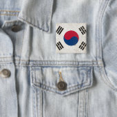 Zuid-Korea Vierkante Button 5,1 Cm (In situ)