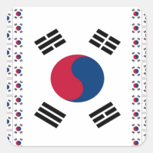  Zuid-Korea Vierkante Sticker