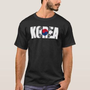 Zuid-Korea Vintage Koreaanse Landenvlag Souvenir V T-shirt
