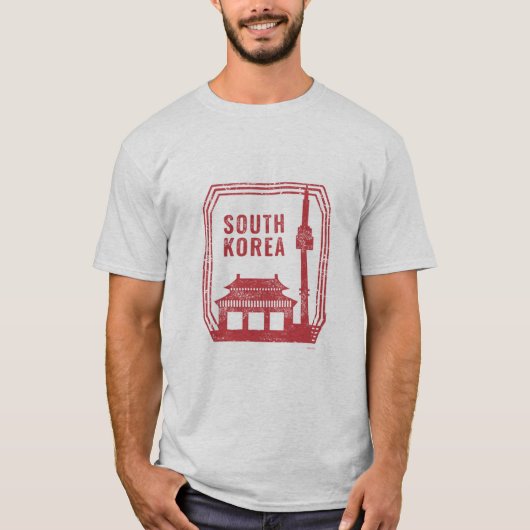 Zuid-Korea Vintage Reis T-shirt (Voorkant)