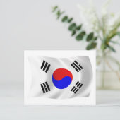 Zuid-Korea Vlag Ansichtkaart Briefkaart (Staand voorkant)