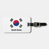 Zuid-Korea Vlag Bagagelabel (Voorkant horizontaal)